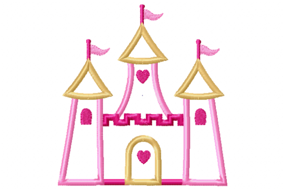 Castle Princess Applique