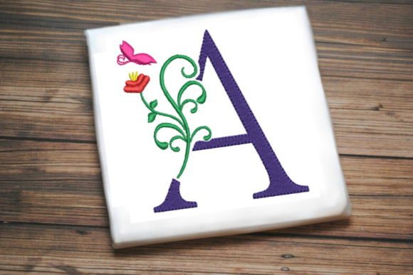 Floral Letter A with Butterfly Embroidery Review