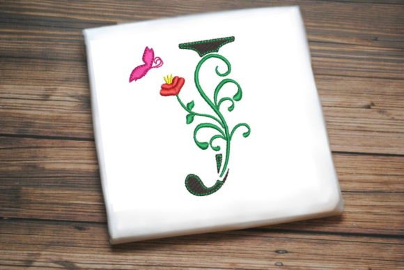 Floral Letter J with Butterfly Review
