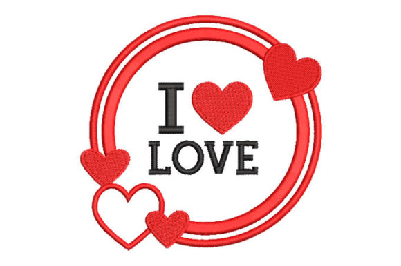 I Love Hearts with Letter