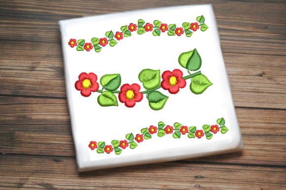 Leaves and Flowers Border