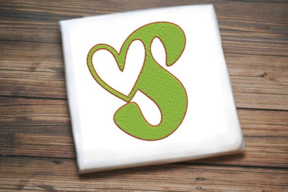 Letter S with Beautiful Heart Embroidery Review