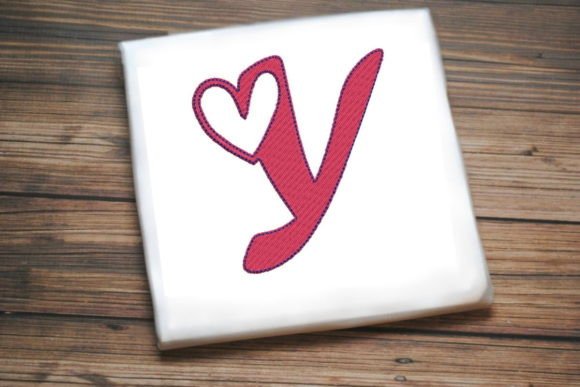 Letter Y with Beautiful Heart Embroidery Review