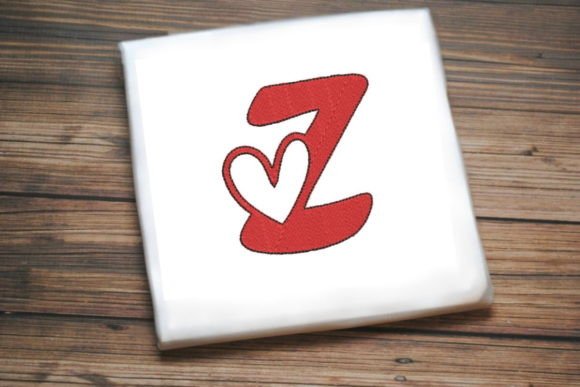 Letter Z with Beautiful Heart Embroidery Review