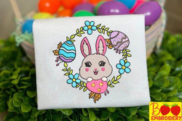 Lovely Rabbit in a Wreath
