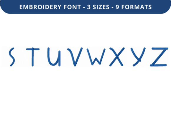 Troofles Font S to Z Embroidery Review